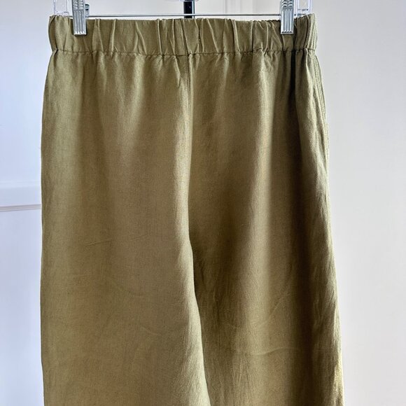 Madewell Women's Linen Blend Wide Leg Pant, Vintage Moss Green Size S - Picture 6 of 14